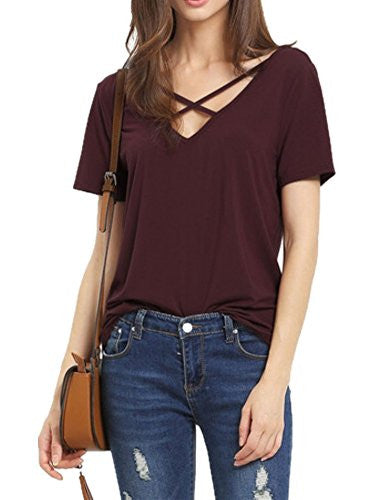 Women's Summer Cross Front Tops